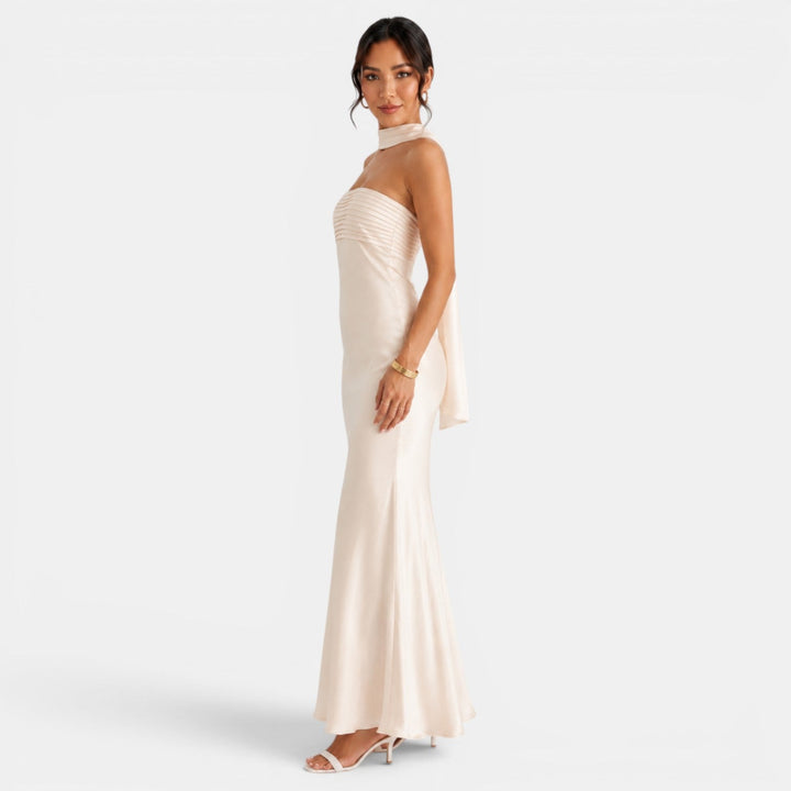 Emilia | Women's strapless maxi dress for special occasions