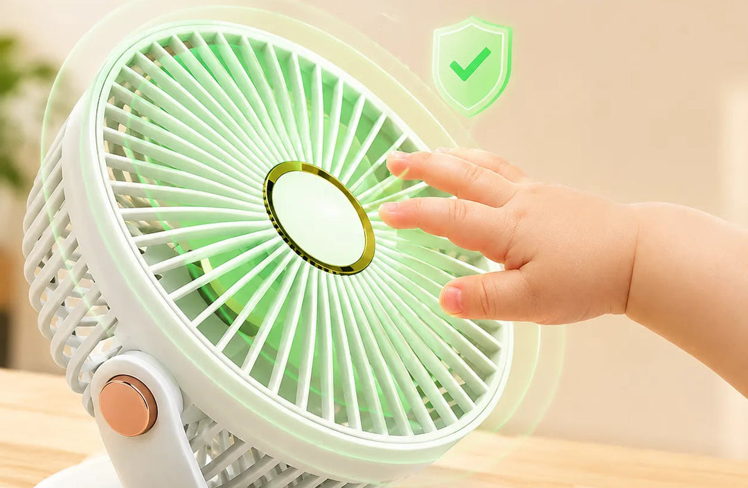 Rechargeable Clip Fan with LED