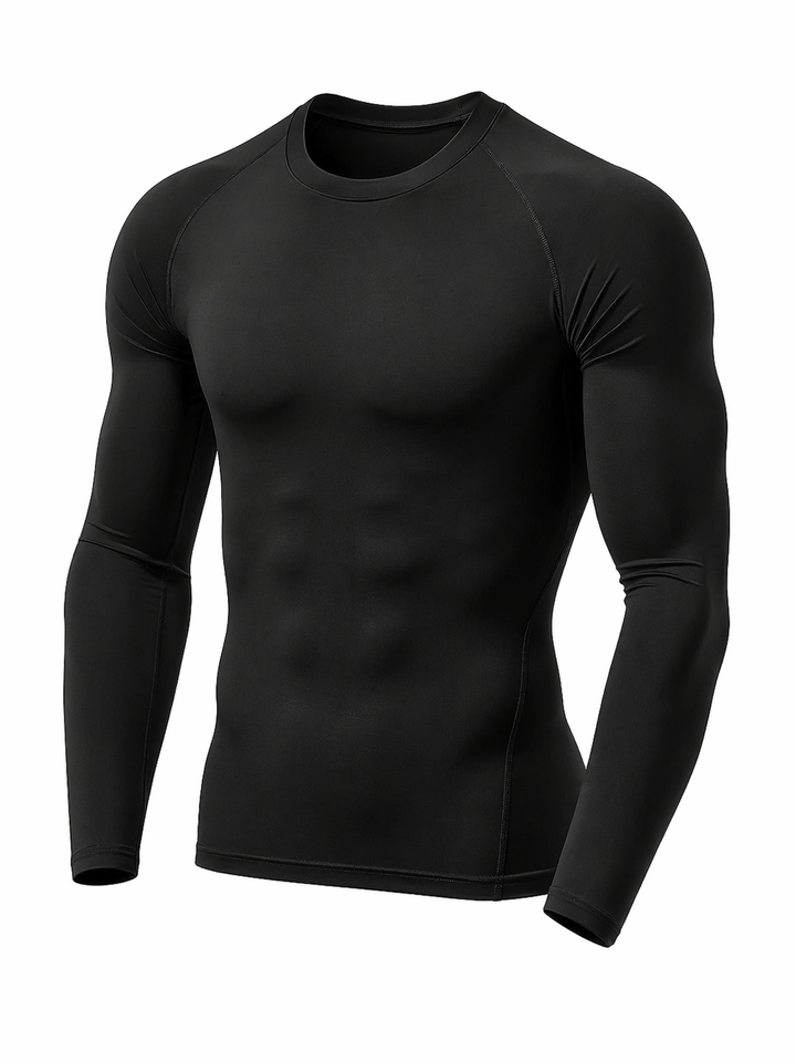 Men's Sports Fitness Workout Long Sleeve T-Shirts 3-Pack | Fitted