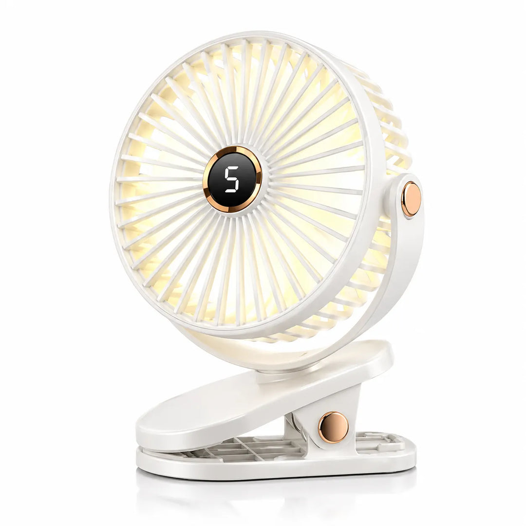 Rechargeable Clip Fan with LED