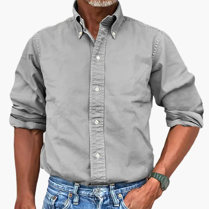 Adam | Men's Shirt with Washed Effect