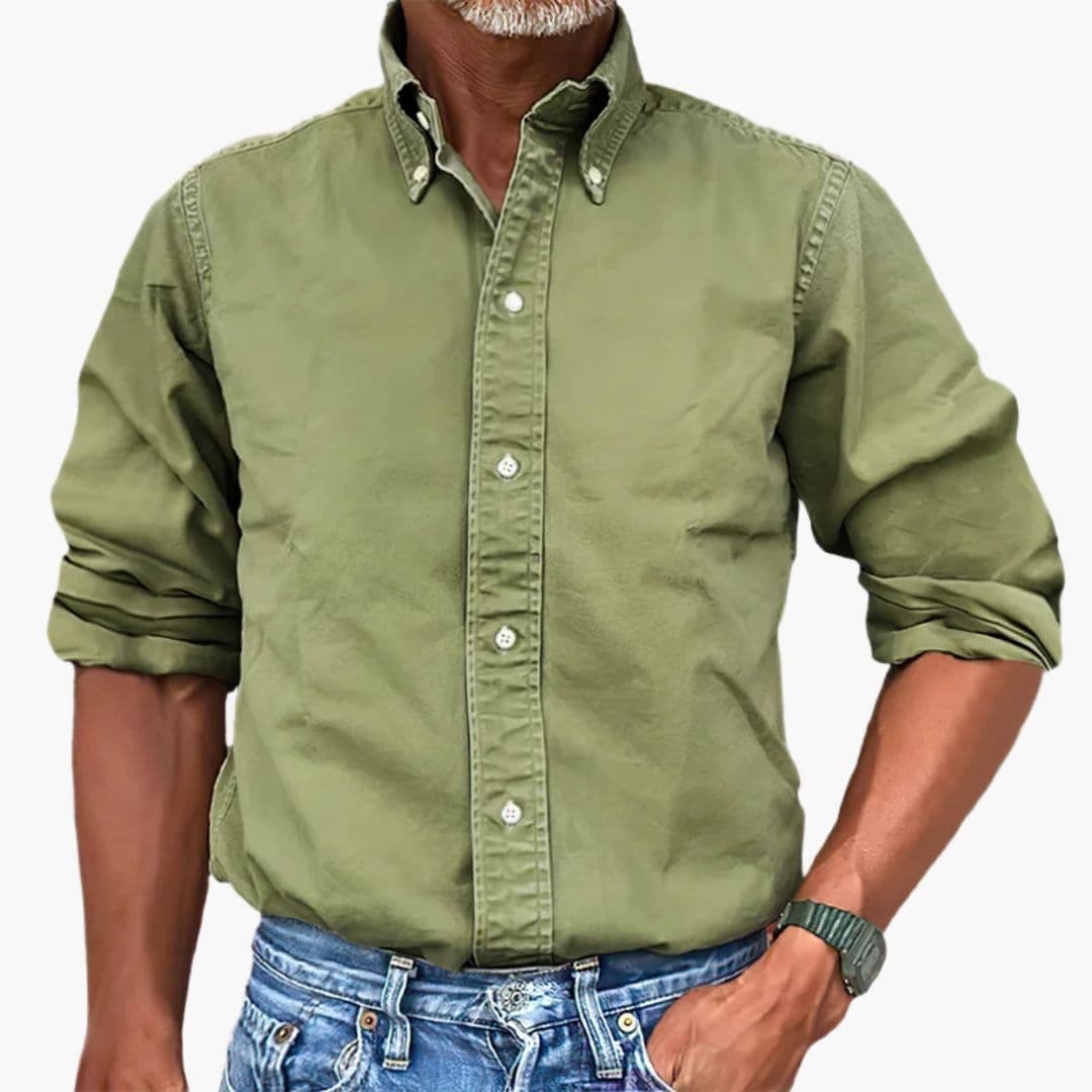 Adam | Men's Shirt with Washed Effect