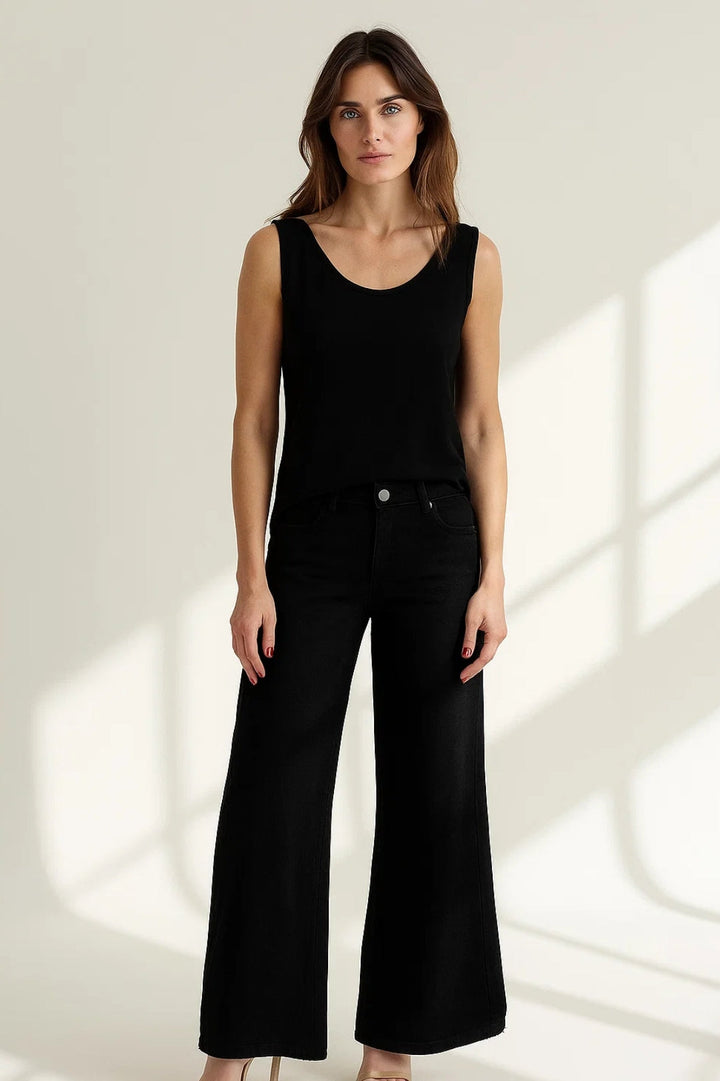Women's Co-Ord Set | Sleeveless Top | Wide Pants | Modern Minimalist Style