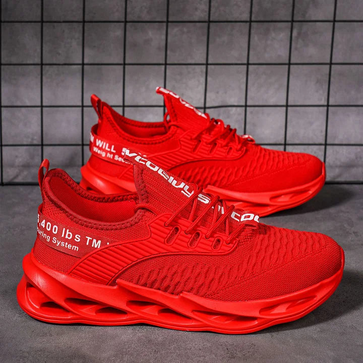 Brianna | Damskie Sznurowane Sneakersy Sportowe z Amortyzowaną Podeszwą i Przewiewną Cholewką