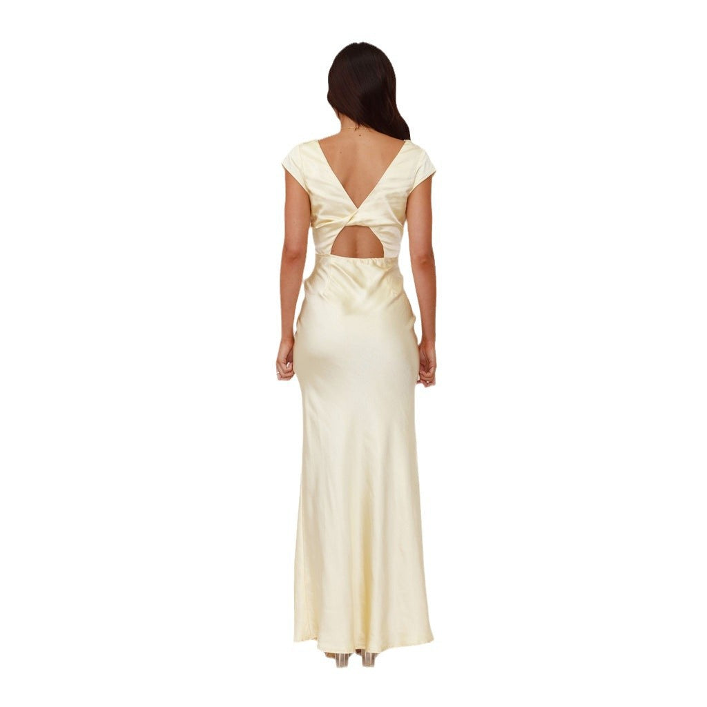 Oliwia | Women's Maxi Dress with V-Neckline
