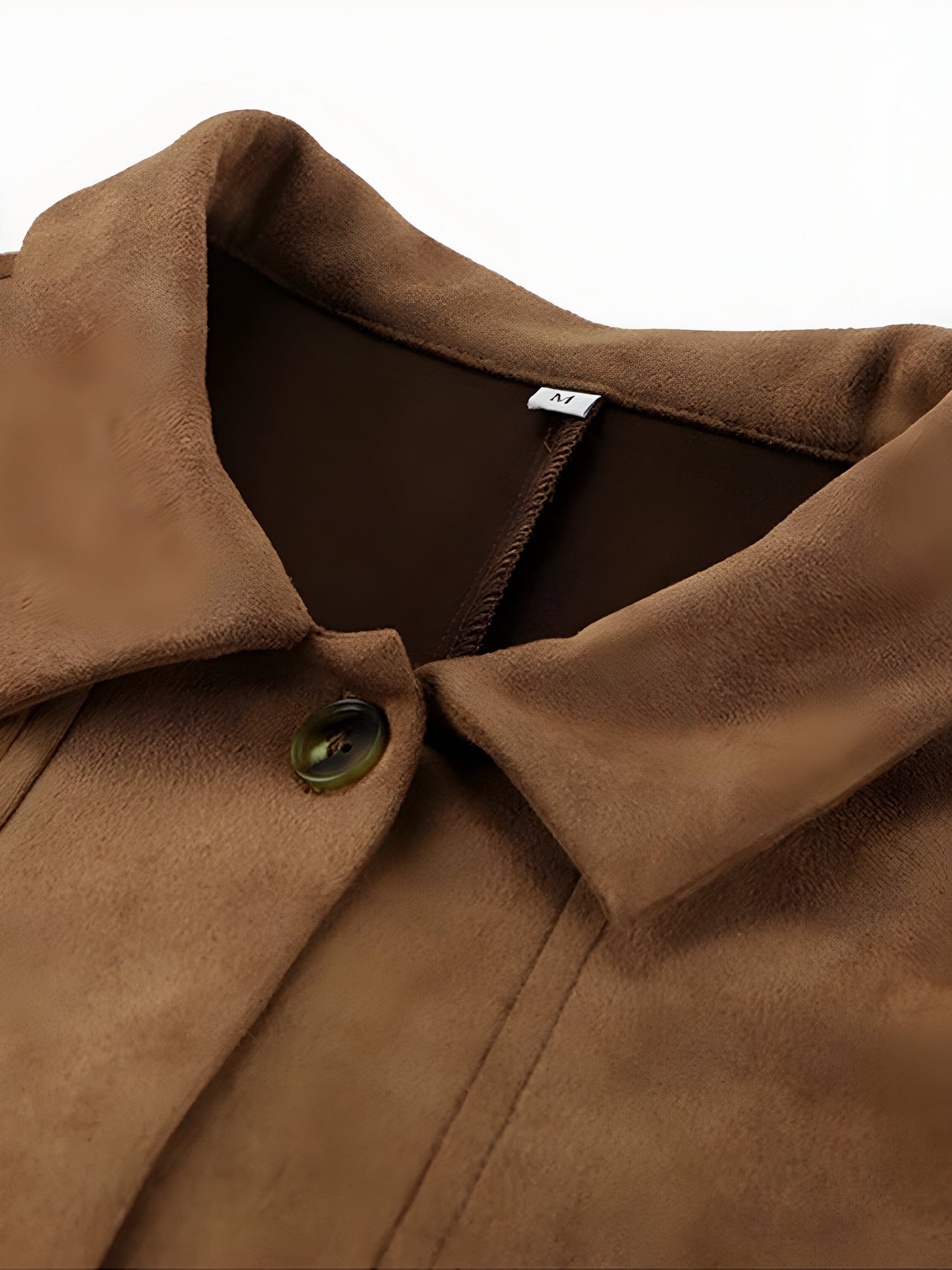 Damska kurtka oversize z guzikami z przodu – luźny krój, średniej długości płaszcz na wiosnę i jesień