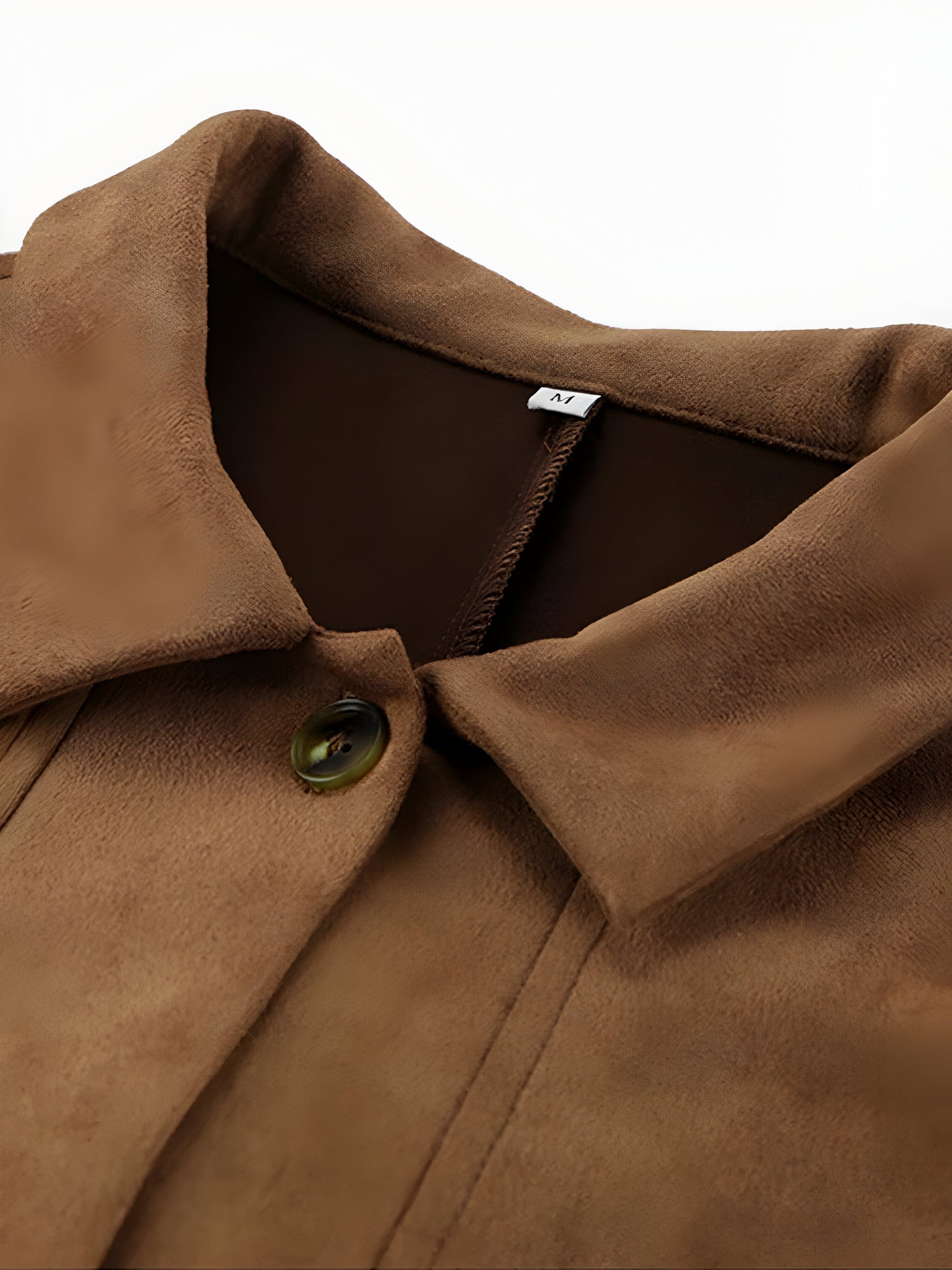 Damska kurtka oversize z guzikami z przodu – luźny krój, średniej długości płaszcz na wiosnę i jesień