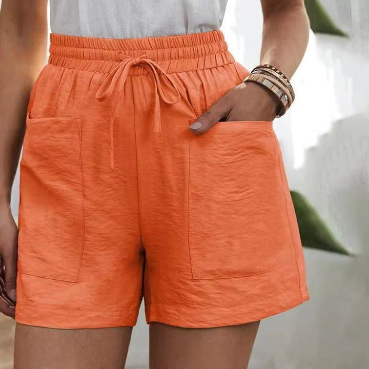 Damskie szorty casualowe z kieszeniami | Ściągacz 3