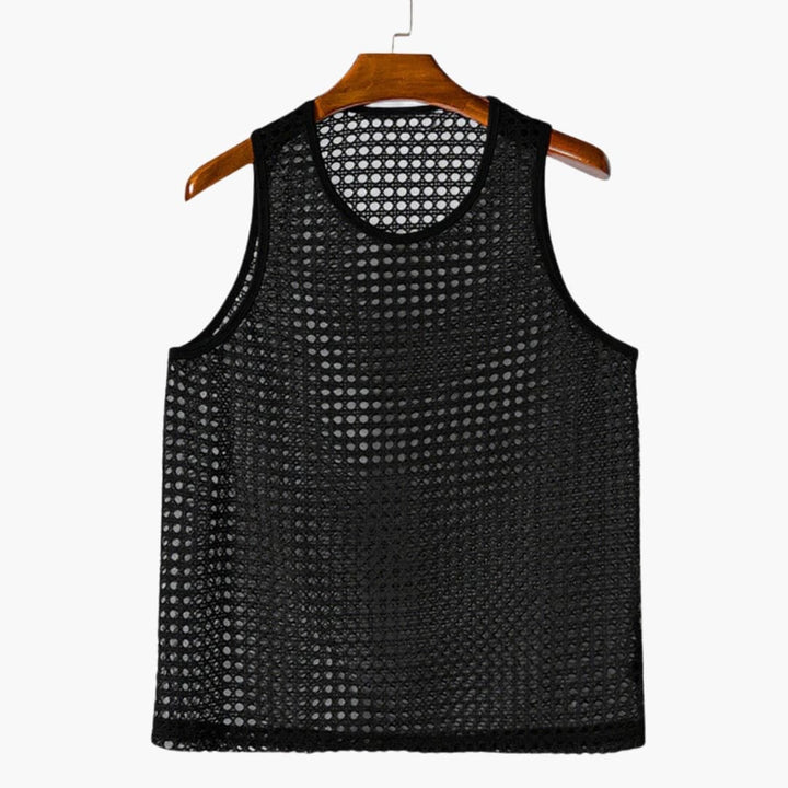 Męski Tank Top Siatkowy | Lekki Bezrękawnik Sportowy | Komfort na Co Dzień