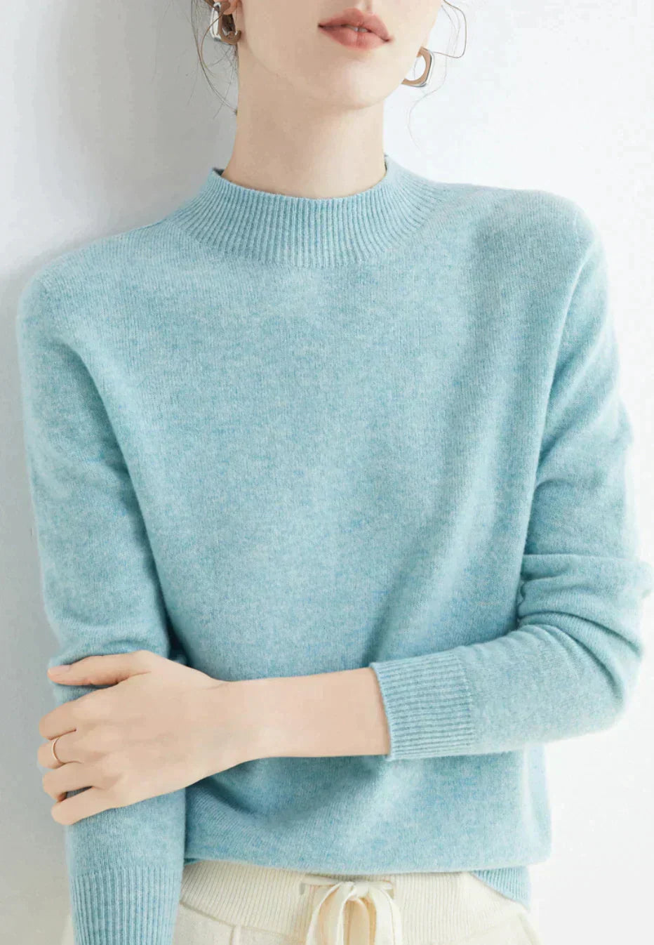 Eliza | Damski miękki sweter dzianinowy