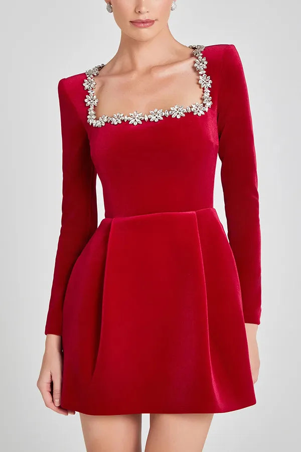Women's Flared Mini Dress | Defined Waist