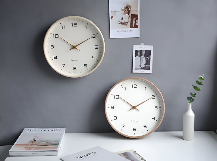 Elegancki zegar ścienny 30 cm – minimalistyczny zegar ścienny do salonu, kuchni i biura