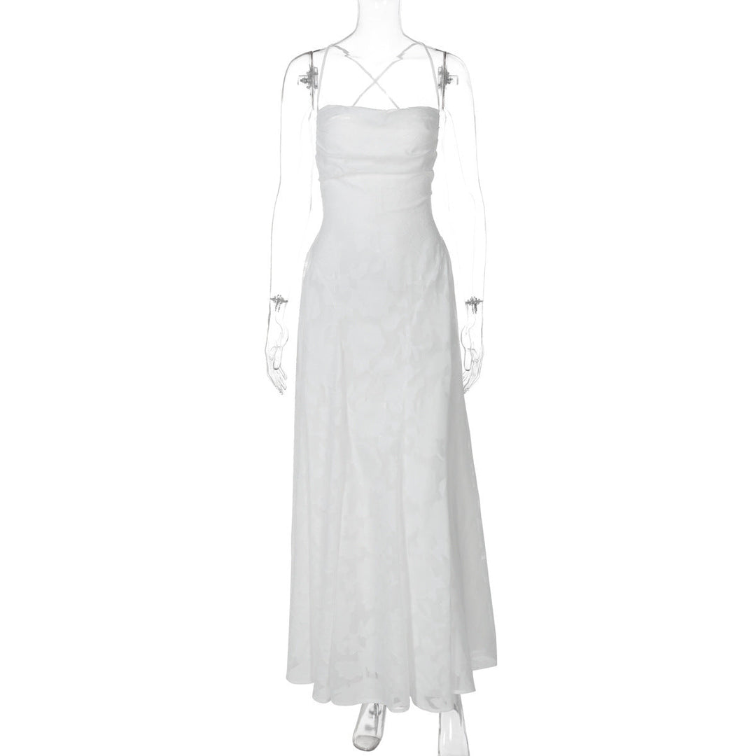 Gabriela | Damska Sukienka Wieczorowa Maxi w Kwiaty