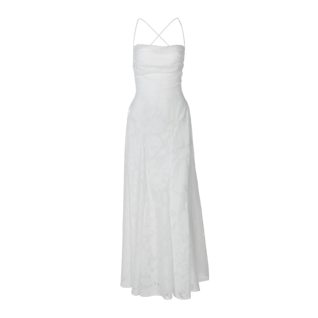 Gabriela | Damska Sukienka Wieczorowa Maxi w Kwiaty