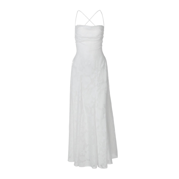 Gabriela | Damska Sukienka Wieczorowa Maxi w Kwiaty