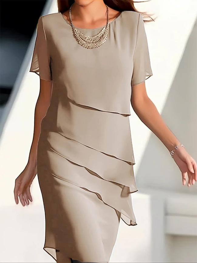 Eliza | Women's Layered Midi Dress