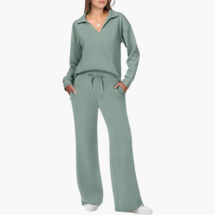 Women's Two-Piece Set with Drawstring Relaxed Fit | Softwear