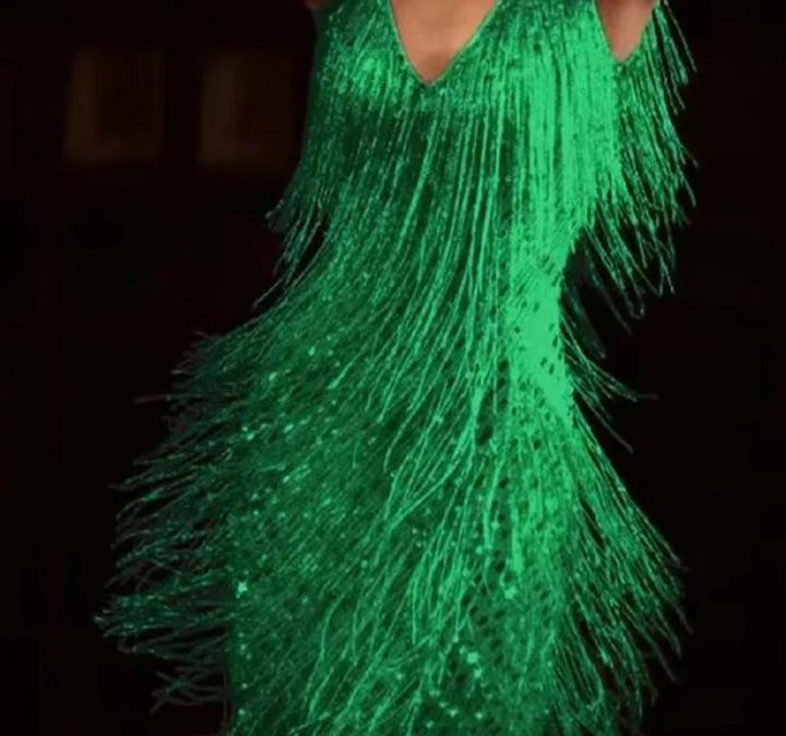 Lidia | Mini Dress with Fringe for Party