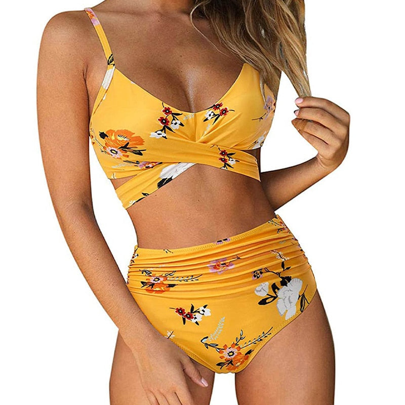 Natalia | Damski strój kąpielowy bikini z wysokim stanem
