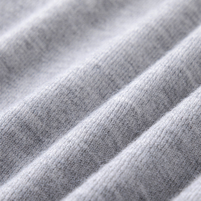 Men's Classic Long-Sleeve V-Neck Sweater | Minimalist Style