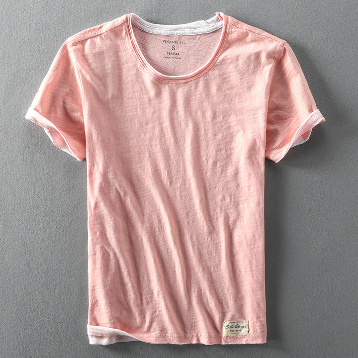 Męski T-Shirt z Krótkim Rękawem o Klasycznym Kroju | Minimalistyczny Styl