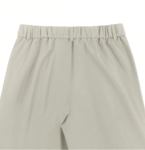 Men's Slim Fit Trousers with Front Pleats and Waist Buckle | Elegant Pants