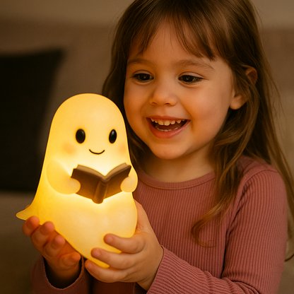 Lampka nocna Ghost Night Light dla dzieci – lampka nocna LED z ciepłym, miękkim światłem dla dzieci 4