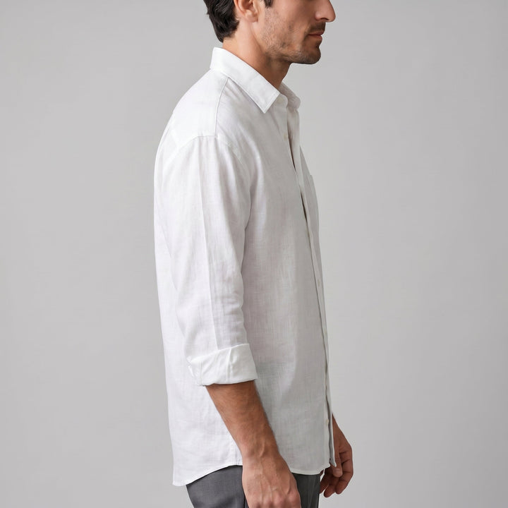 Sebastian | Men's Loose-Fit Shirt with Long Sleeves and a Classic Collar