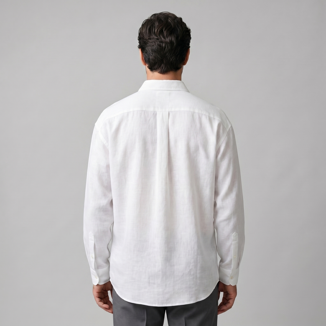 Sebastian | Men's Loose-Fit Shirt with Long Sleeves and a Classic Collar