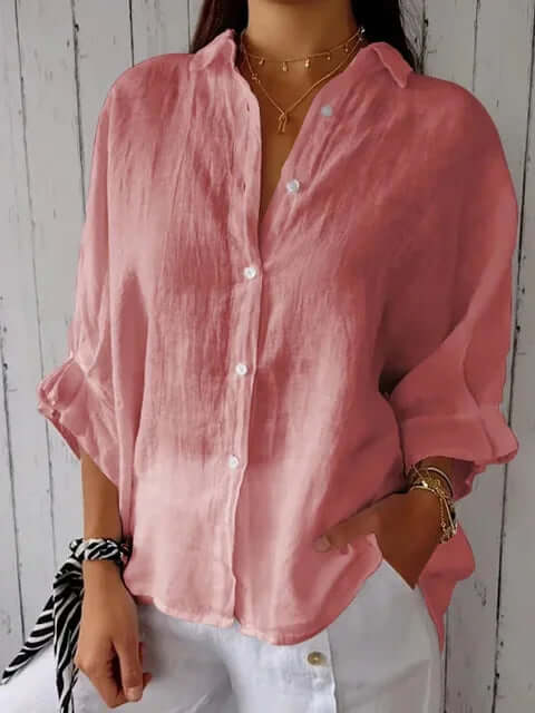 Hanna | Women's Loose Button-Up Shirt