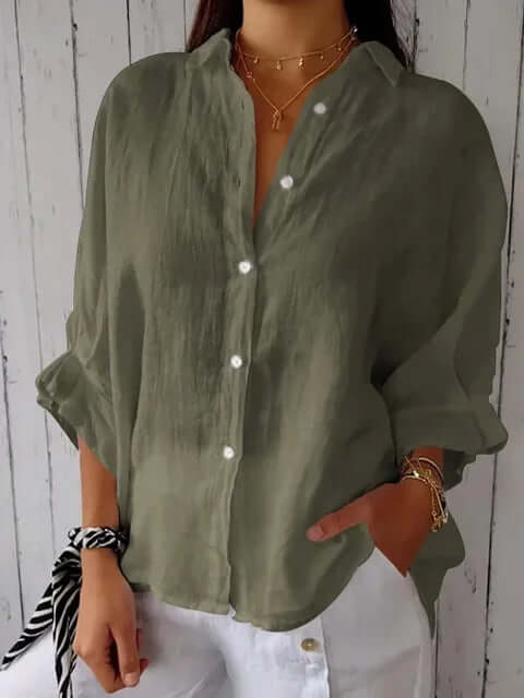 Hanna | Women's Loose Button-Up Shirt