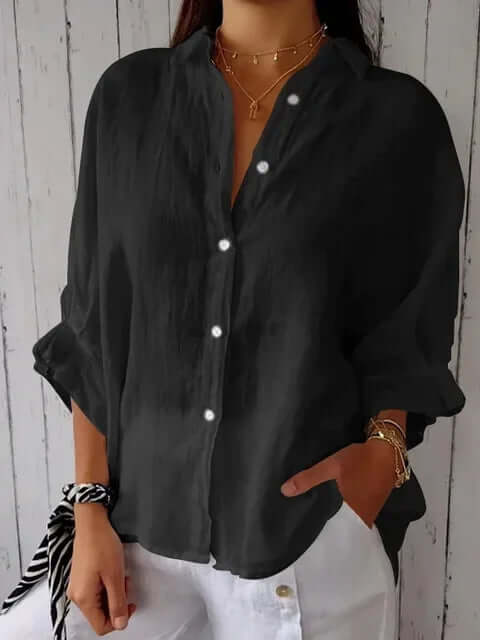 Hanna | Women's Loose Button-Up Shirt