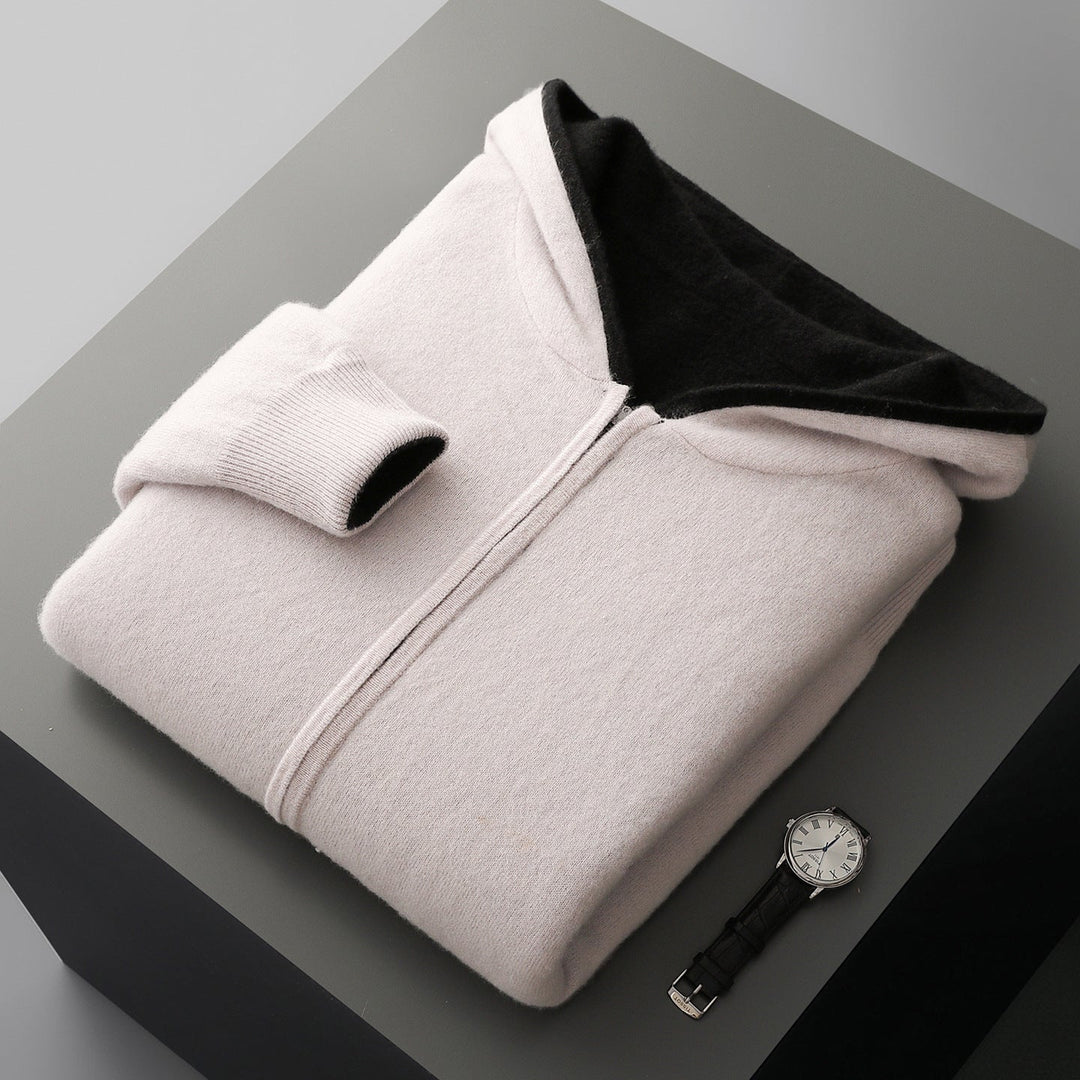 Men's Long Sleeve Zip-Up Hoodie | Casual Style