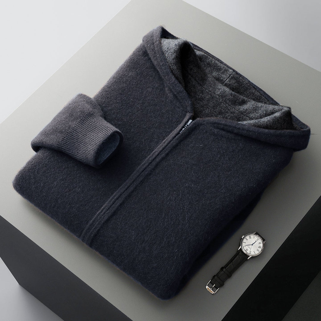 Men's Long Sleeve Zip-Up Hoodie | Casual Style