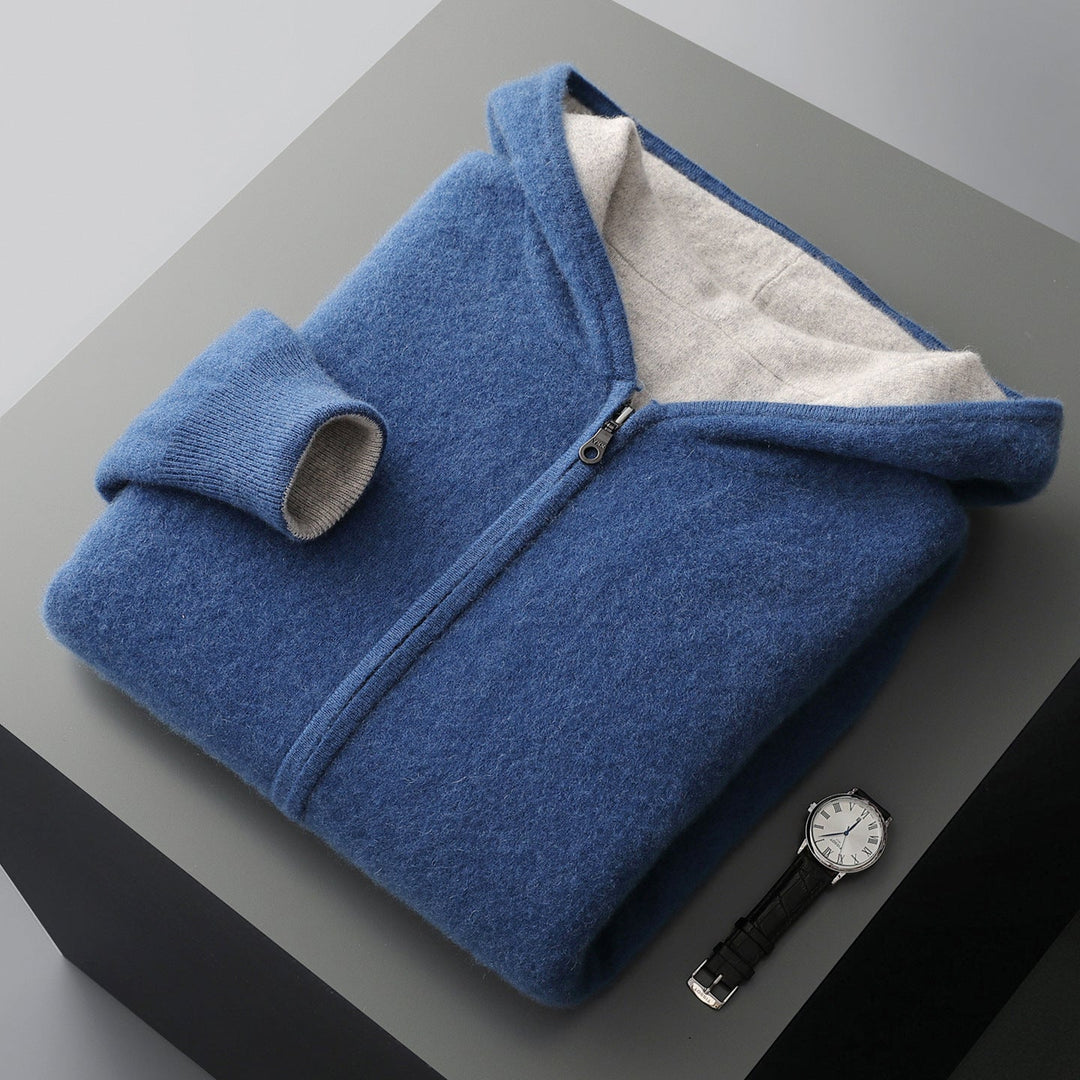 Men's Long Sleeve Zip-Up Hoodie | Casual Style