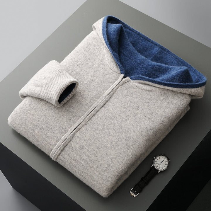 Men's Long Sleeve Zip-Up Hoodie | Casual Style