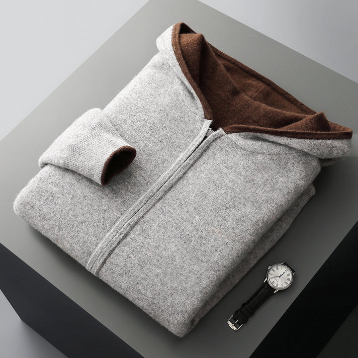 Men's Long Sleeve Zip-Up Hoodie | Casual Style