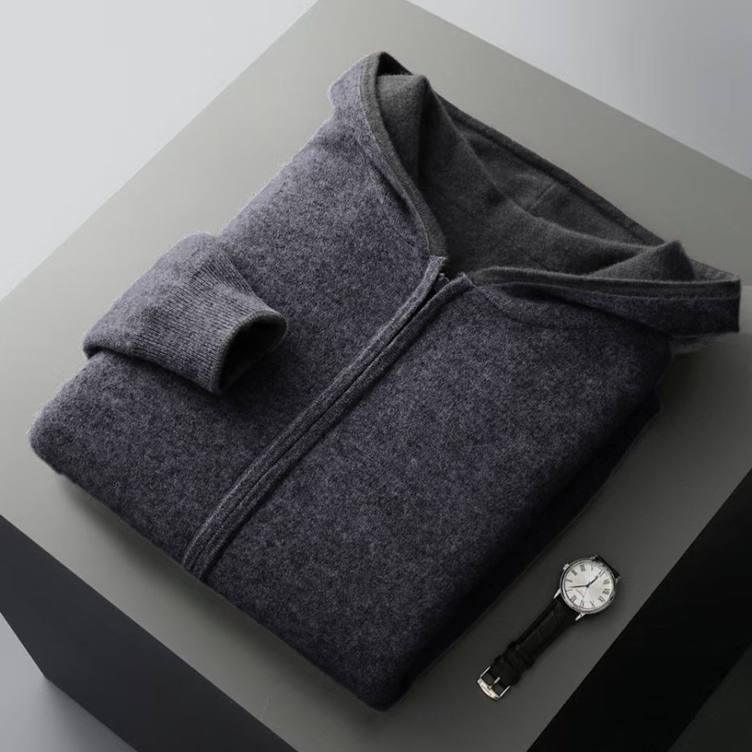Men's Long Sleeve Zip-Up Hoodie | Casual Style