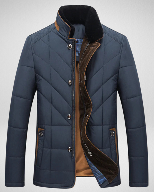 Męska Zimowa Kurtka – Izolująca – Elegancki Design 0