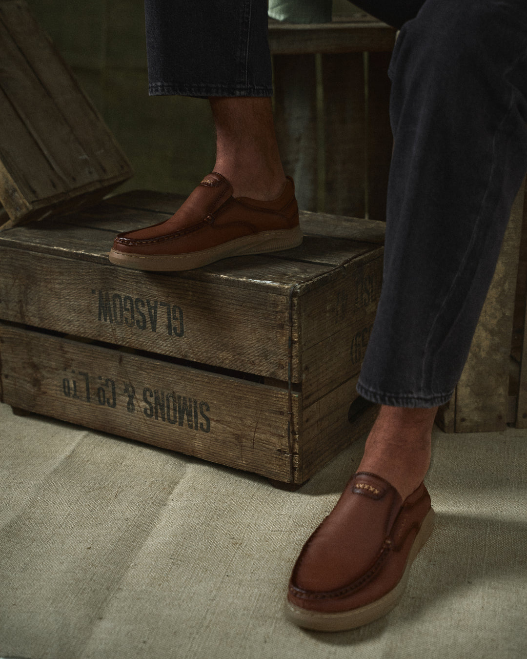 Męskie mokasyny typu slip-on z noskiem typu mokasyn | Klasyczne 1