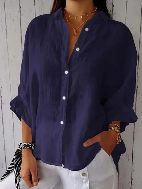 Hanna | Women's Loose Button-Up Shirt