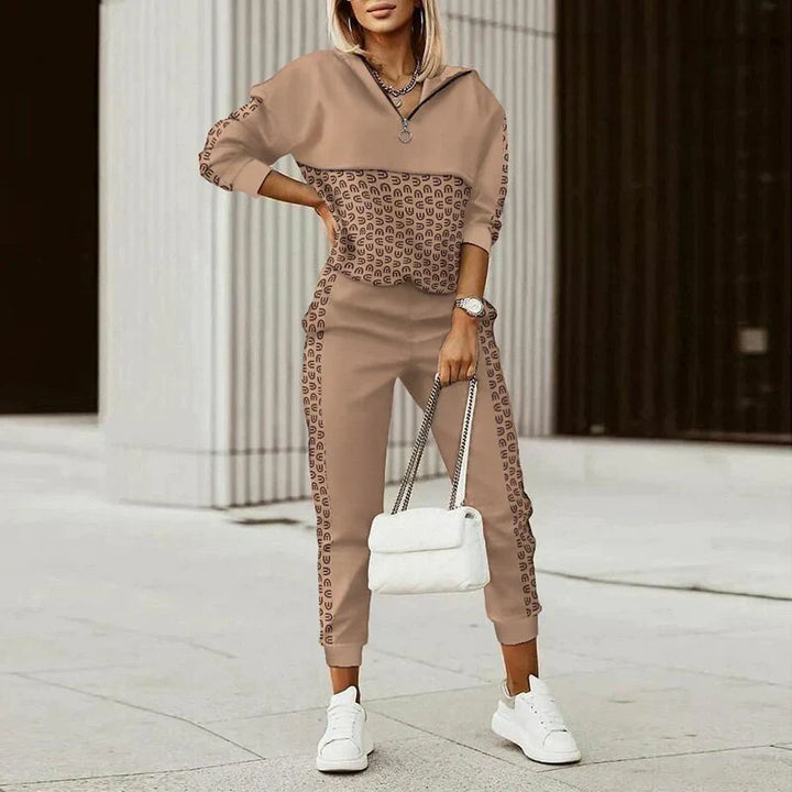 Women's Set with Hoodie and Drawstring Pants | Casual Outfit