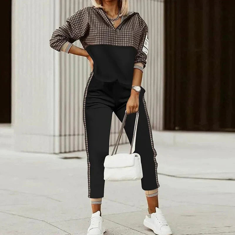 Women's Set with Hoodie and Drawstring Pants | Casual Outfit