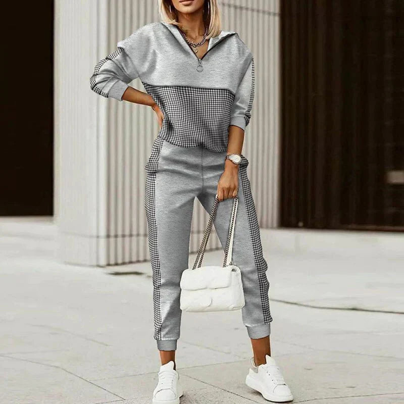 Women's Set with Hoodie and Drawstring Pants | Casual Outfit