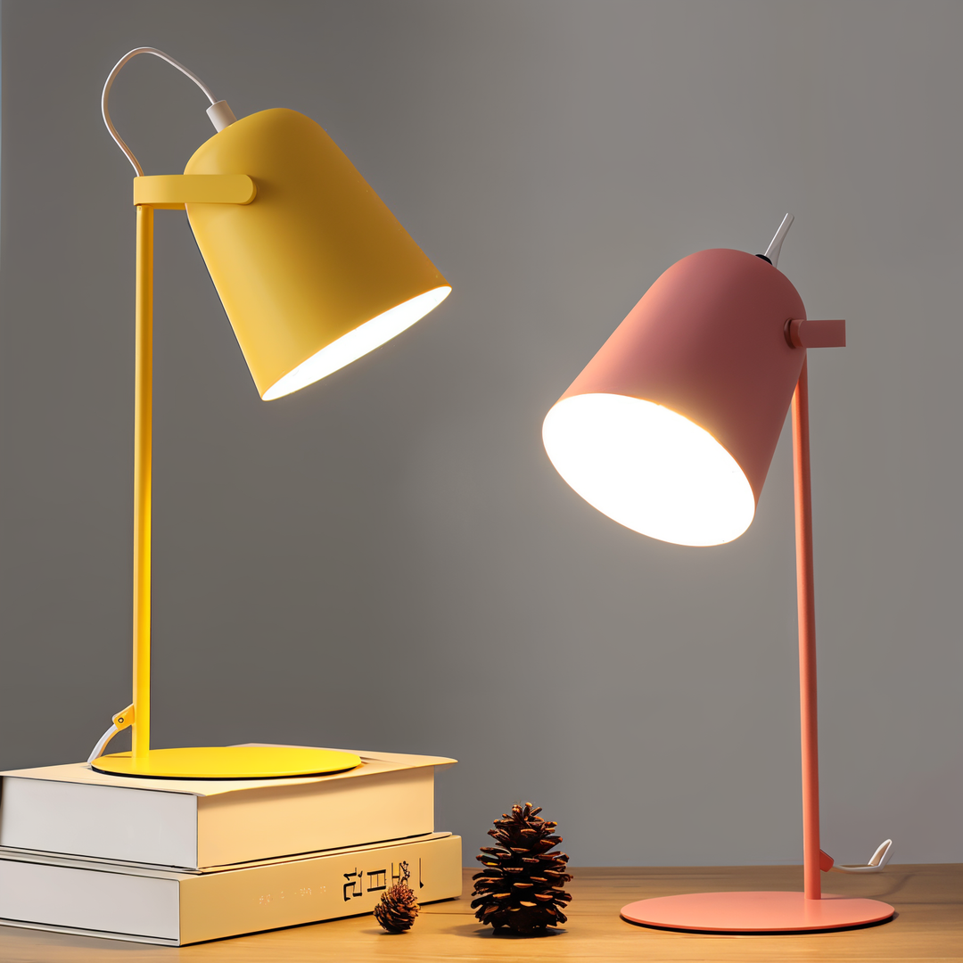 Nordic Adjustable Macaron Desk Lamp – minimalistyczna lampa stołowa LED do sypialni i biura 2