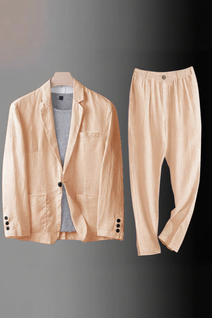 Men's Suit | Regular Fit Jacket and Trousers | Two-Piece Formal Set | Smart Casual Style