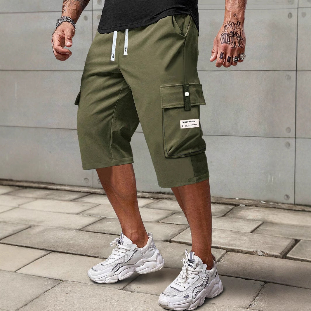 Men's Casual Shorts | Cargo Shorts with Drawstring | Multifunctional Pockets | Everyday Utility Style