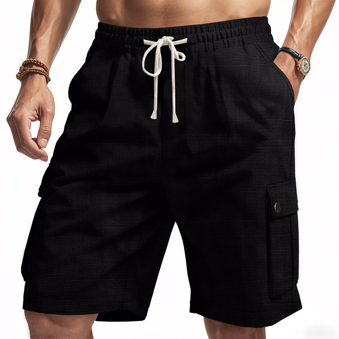 Męskie Szorty Letnie | Szorty Cargo Relaxed Fit | Elastyczny Pas i Kieszenie Boczne | Wakacyjny Styl Leisure