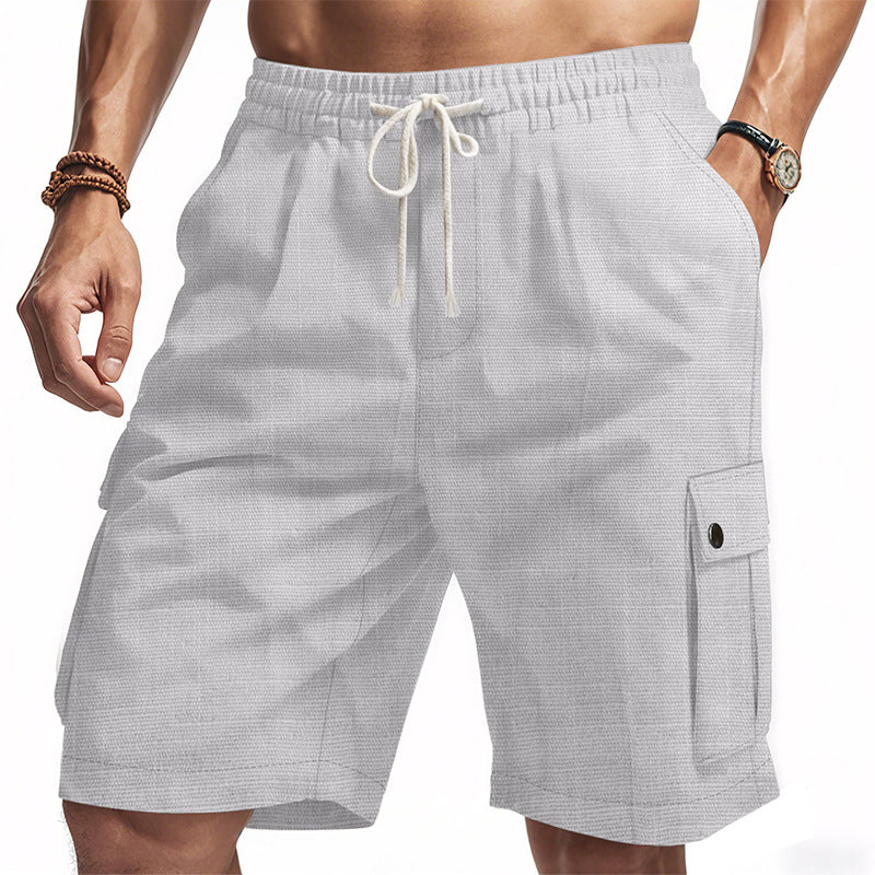 Męskie Szorty Letnie | Szorty Cargo Relaxed Fit | Elastyczny Pas i Kieszenie Boczne | Wakacyjny Styl Leisure