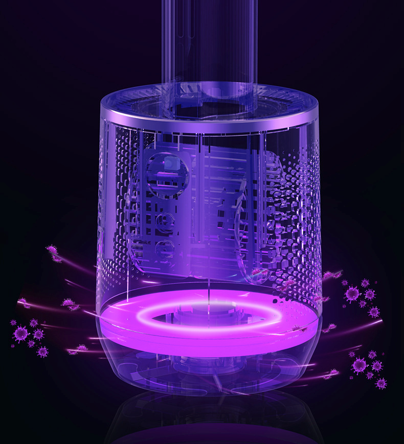 Portable Air Purifier | Bladeless Tower Fan | Multi-Stage Filtration System | Modern Interior Style